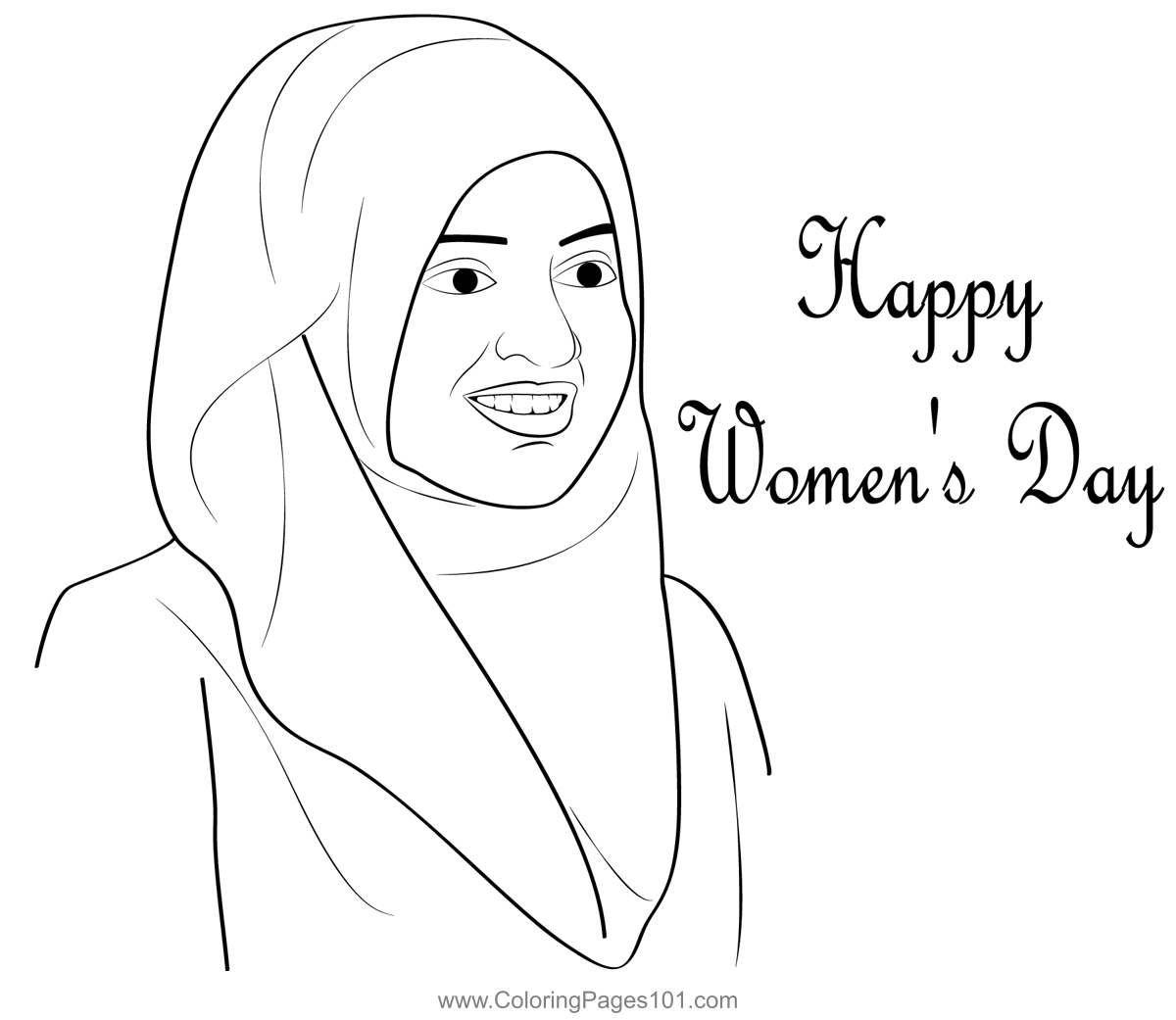Celebrating Women Day Coloring Page for Kids - Free Women's Day Printable Coloring  Pages Online for Kids - ColoringPages101.com | Coloring Pages for Kids