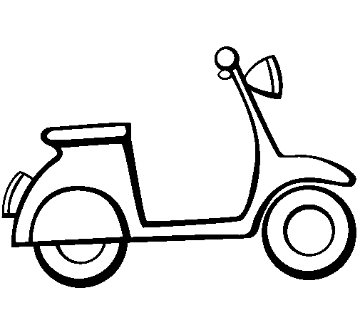 Vespa coloring page - Coloringcrew.com