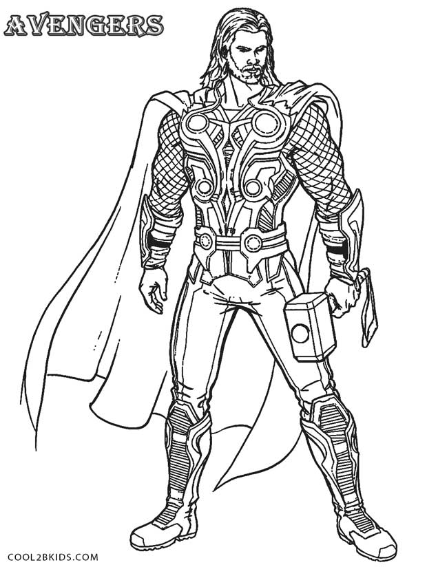 Printable Thor Coloring Pages For Kids