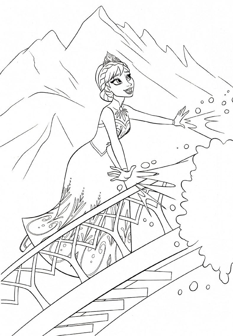Beautiful Frozen Coloring Pages | 101 Coloring