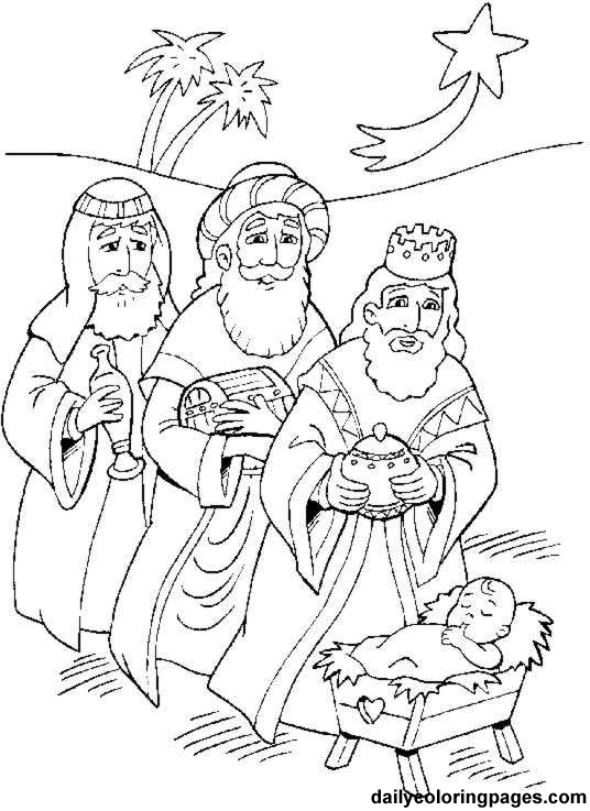 3 kings picture to color | Three Kings Day Coloring Pages - Los Tres Reyes  Magos : Let's ..… | Nativity coloring pages, Nativity coloring, Christmas coloring  pages