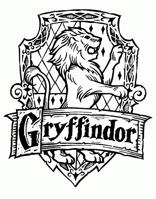 Gryffindor Coloring Page
