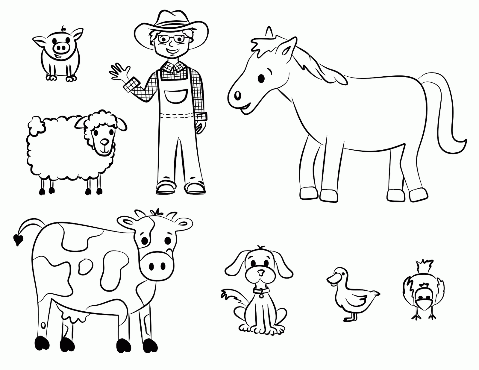 Free Printable Farm Animal Coloring Pages For Kids