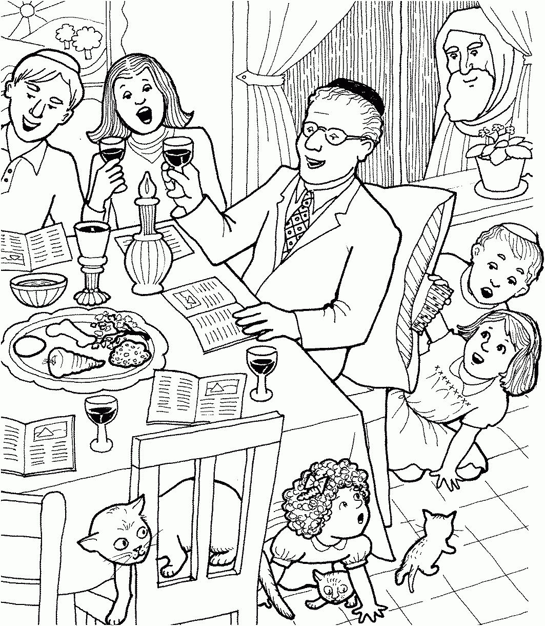 Jewish Holiday Coloring Page