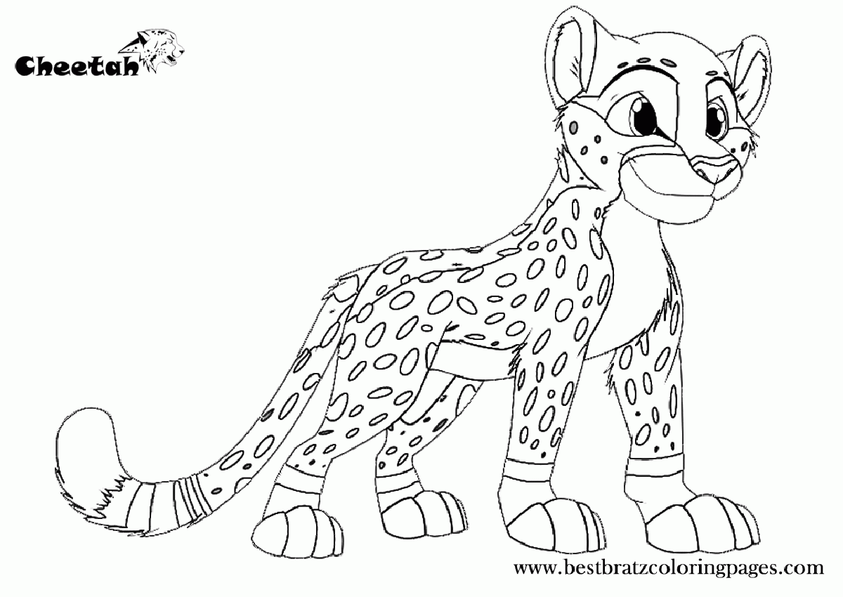 Cheetah Coloring Pages to Print | Best Coloring Page Site