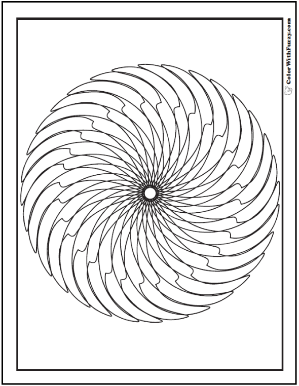 70+ Geometric Coloring Pages To Print ✨ PDF Digital Downloads