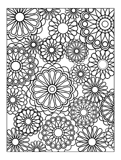 Flowers - Flowers Adult Coloring Pages