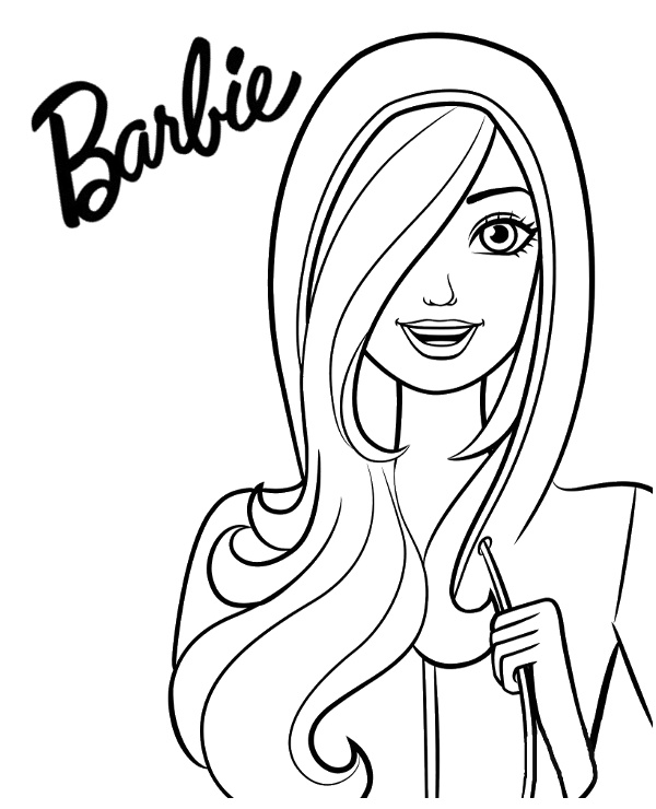 Barbie picture to print and color, coloring page, book