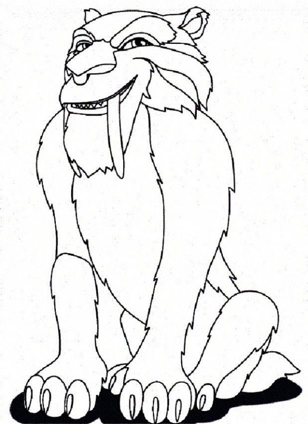 diego ice age coloring pages - Clip Art Library