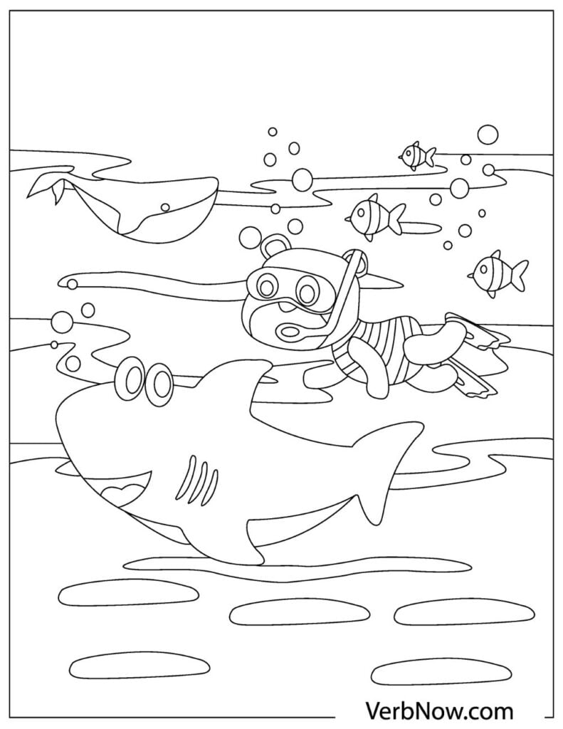 Free SHARKS Coloring Pages for Download (Printable PDF) - VerbNow