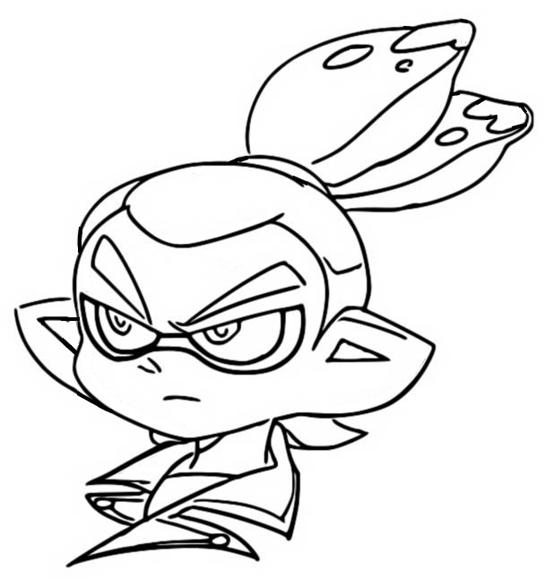 Coloring page Splatoon : Rider 7