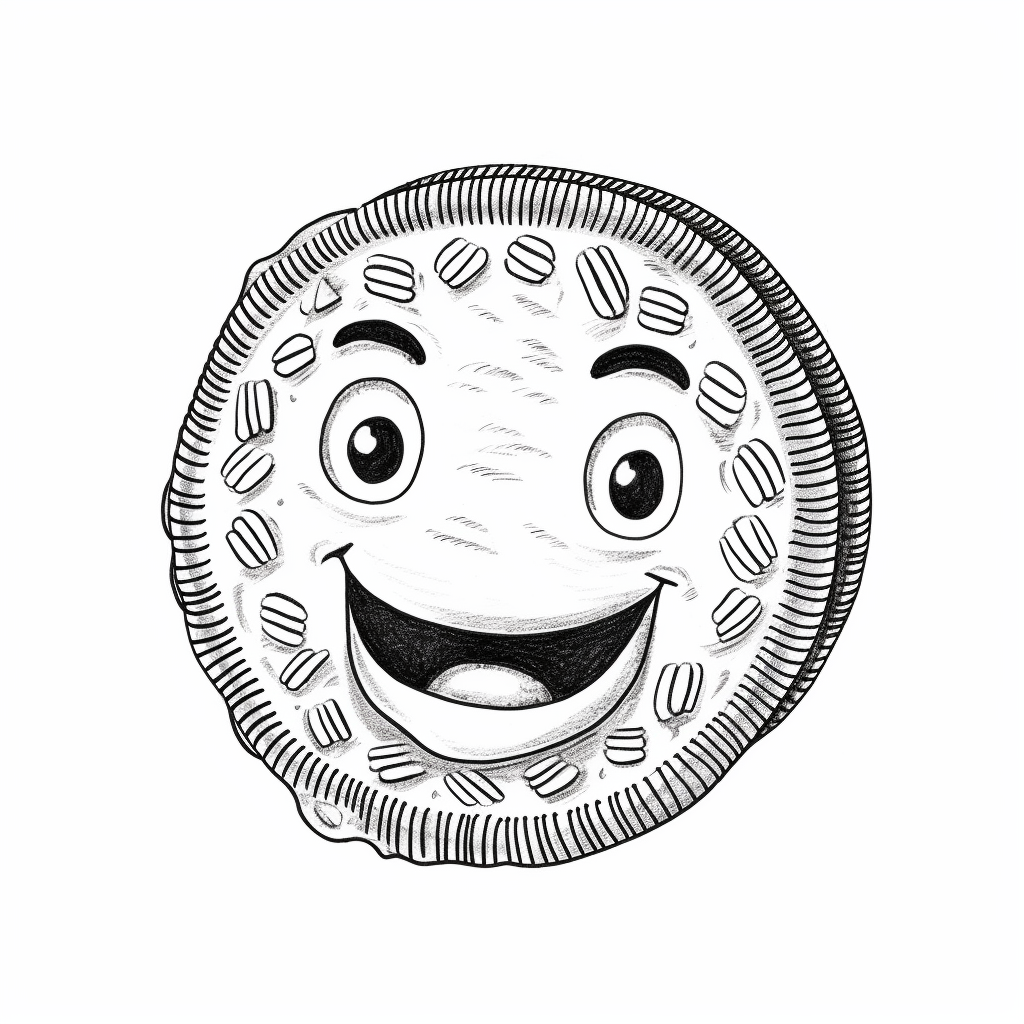 Oreo coloring page