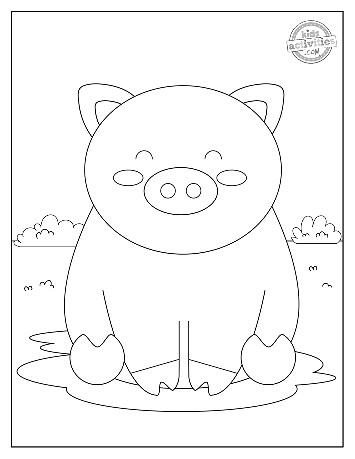Free Printable Piggy Coloring Pages | Kids Activities Blog