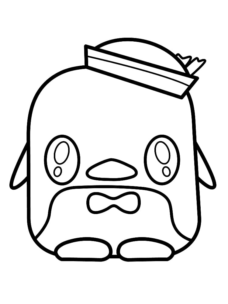 Kawaii Penguin Tuxedo Sam Coloring Page - Free Printable Coloring Pages for  Kids