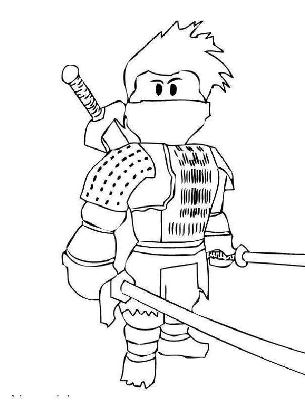 Roblox Character Printable Roblox Coloring Pages - R Bown ...