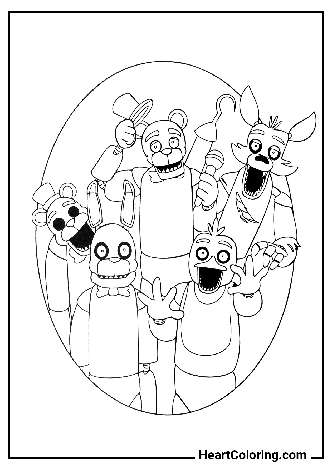 Five Nights at Freddy's Coloring Pages ...