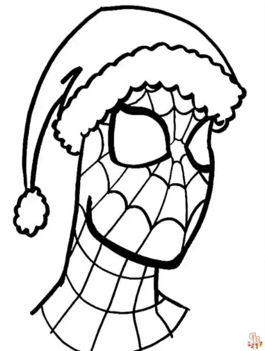 10 Festive Spiderman Christmas Coloring Pages to Try