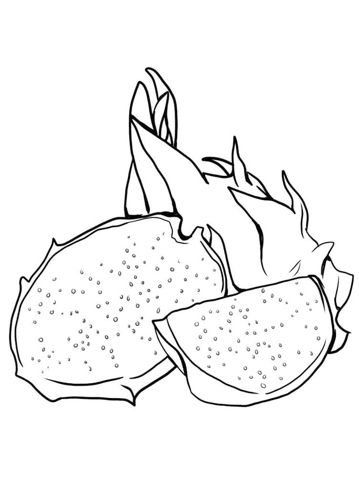 Dragon Fruit Coloring Pages - Best ...