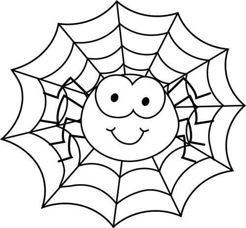 Cute Spider Coloring Pages ...