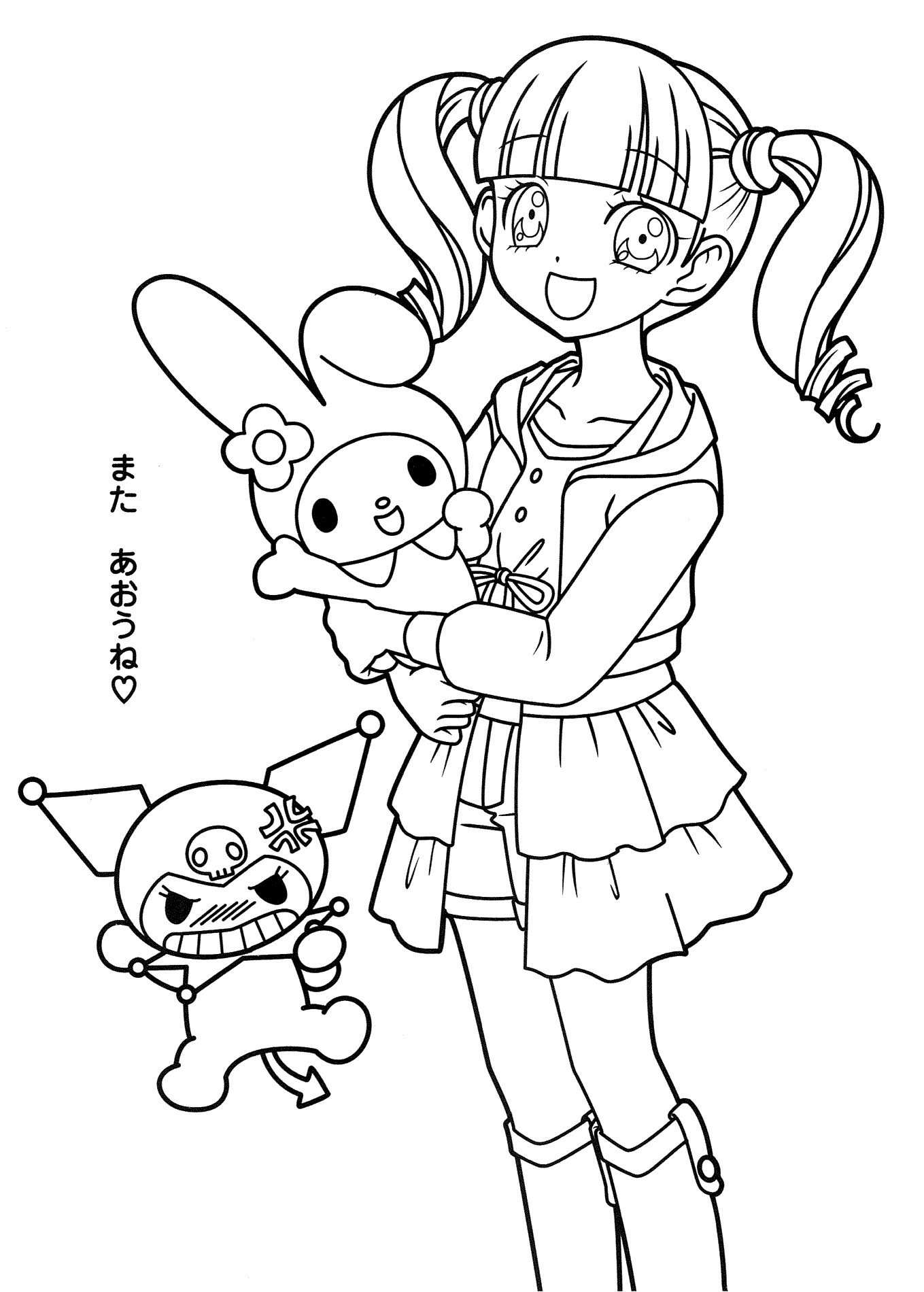 My Melody Human Anime Coloring Pages ...