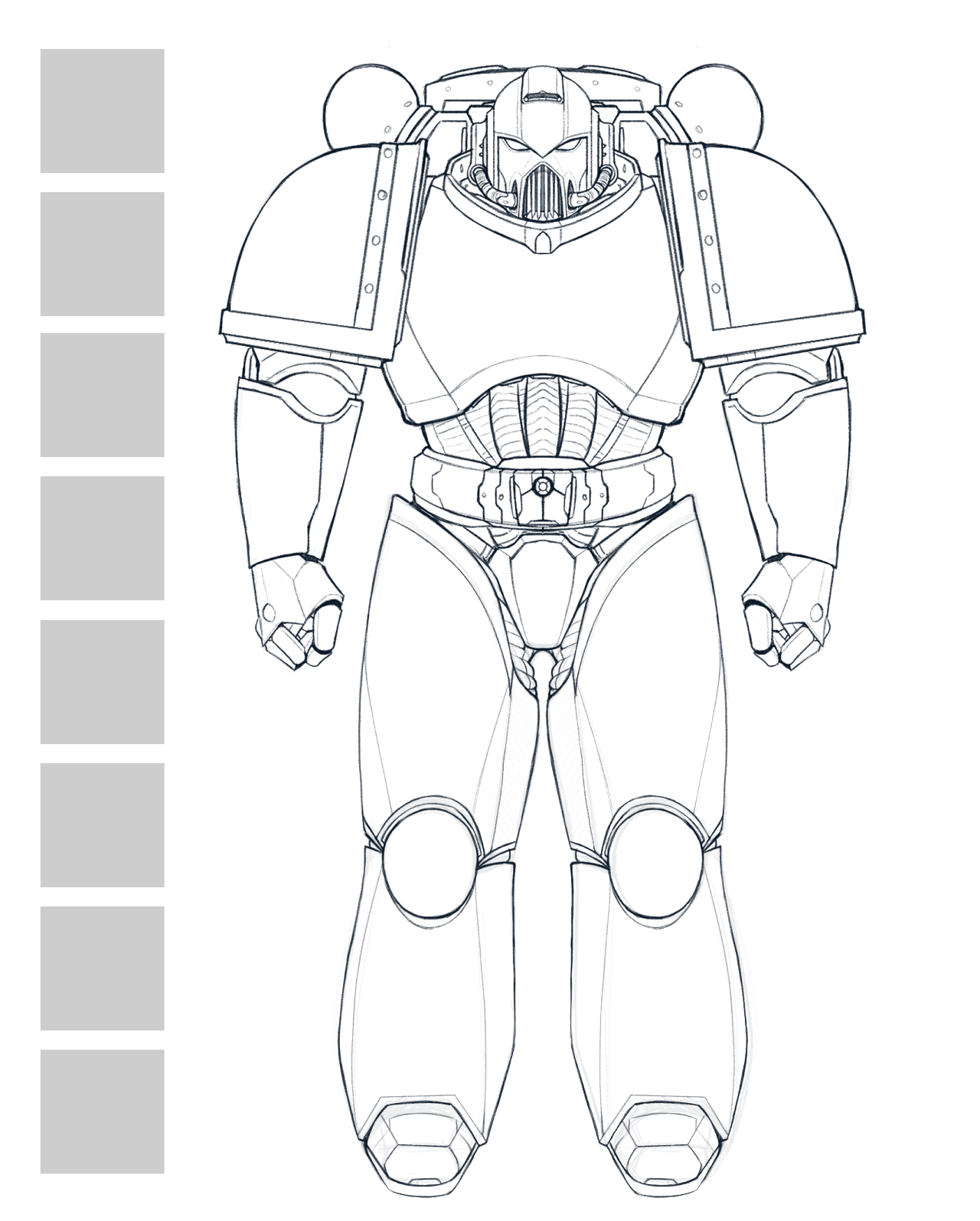 The Art Block — Space Marine Coloring ...