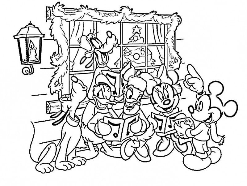 Cartoon ~ Printable Mickey Mouse Christmas Coloring Pages ...