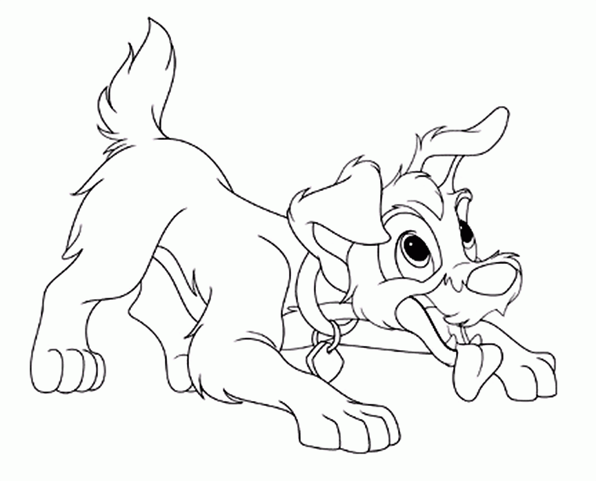 Coloring Page - Lady and the tramp coloring pages 1