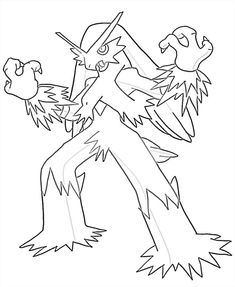 Strong Blaziken Coloring Page - Free Printable Coloring Pages for Kids