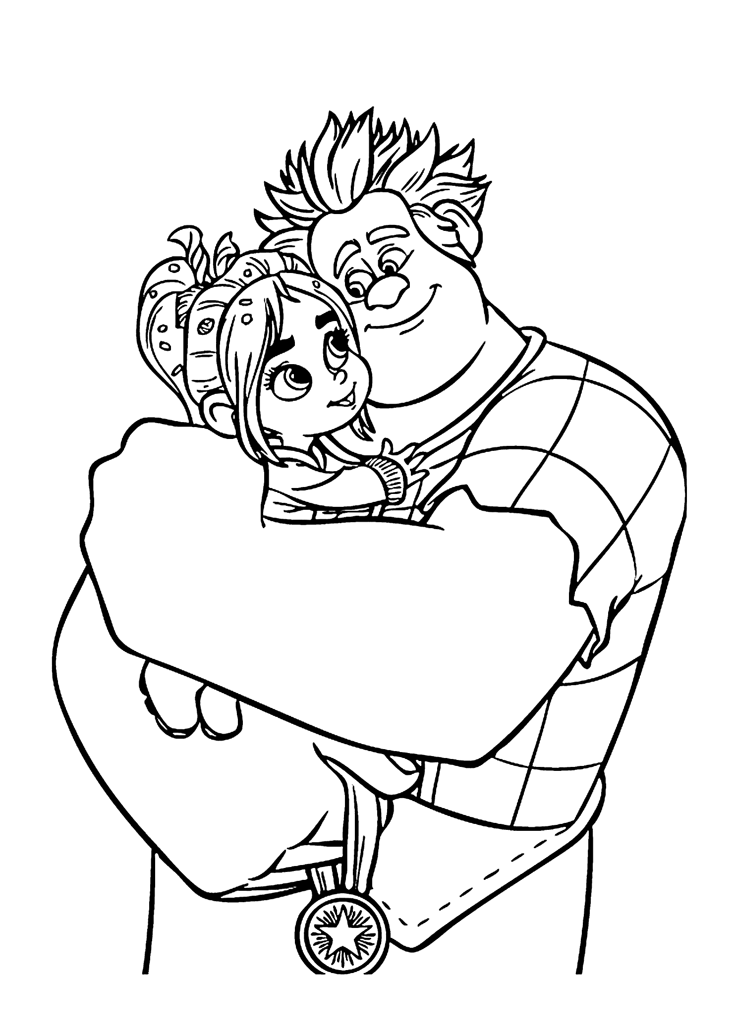 Ralph and Vanellope coloring pages for kids printable free Collection Coloring  Page - Free Printable Coloring Pages for Kids