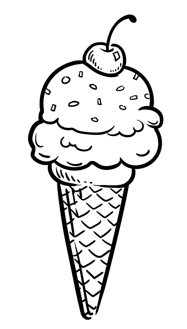 Ice Cream Cone Printable Free Coloring Pages - Ice Cream Coloring Pages - Coloring  Pages For Kids And Adults