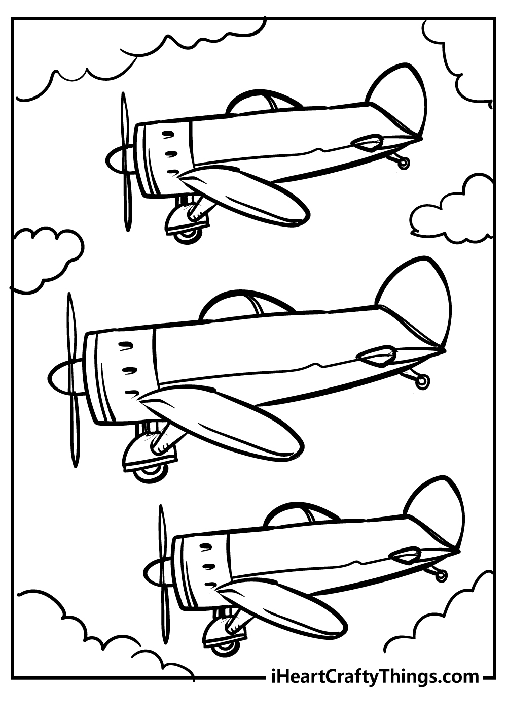 Printable Airplane Coloring Pages (Updated 2022)