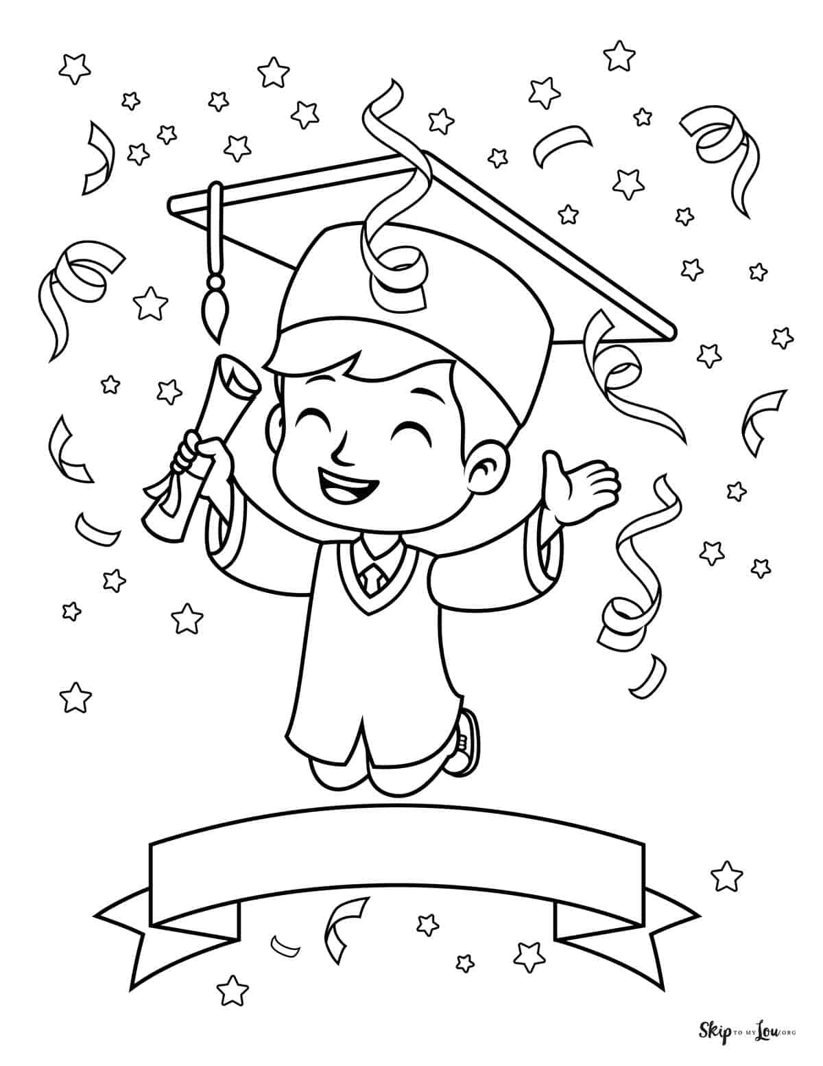 Graduation Coloring Pages | Skip To My Lou