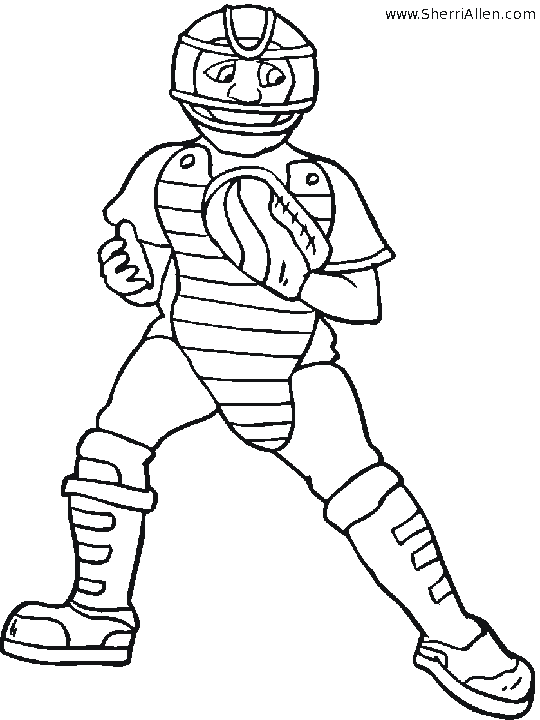 Free Sports Coloring Pages from SherriAllen.com