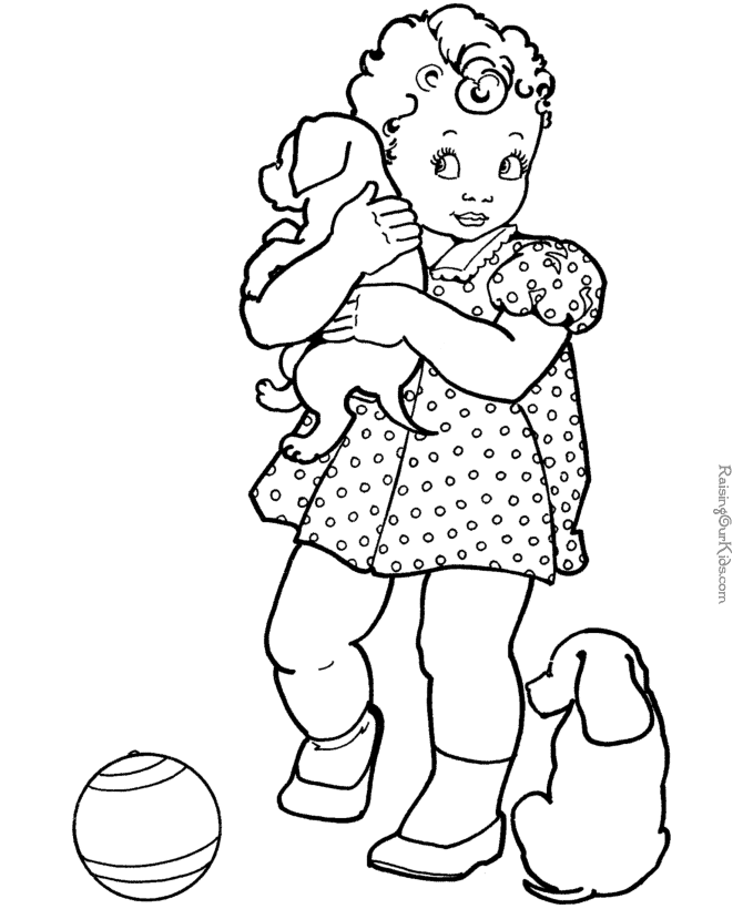 Kittens And Puppies - Coloring Pages for Kids and for Adults