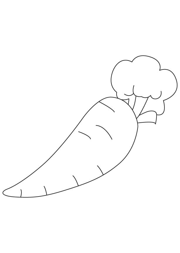 Small carrot coloring page | Download Free Small carrot coloring ...