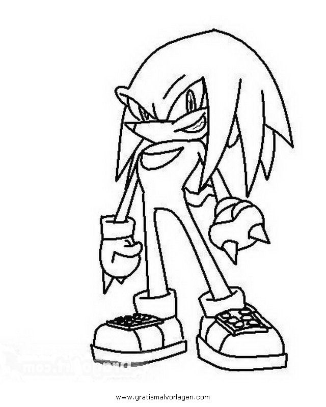 10 Pics of Sonic Knuckles Coloring Pages - Knuckles Coloring Pages ...