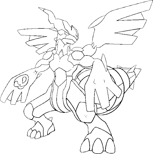 Coloring Pages Pokemon - Zekrom - Drawings Pokemon