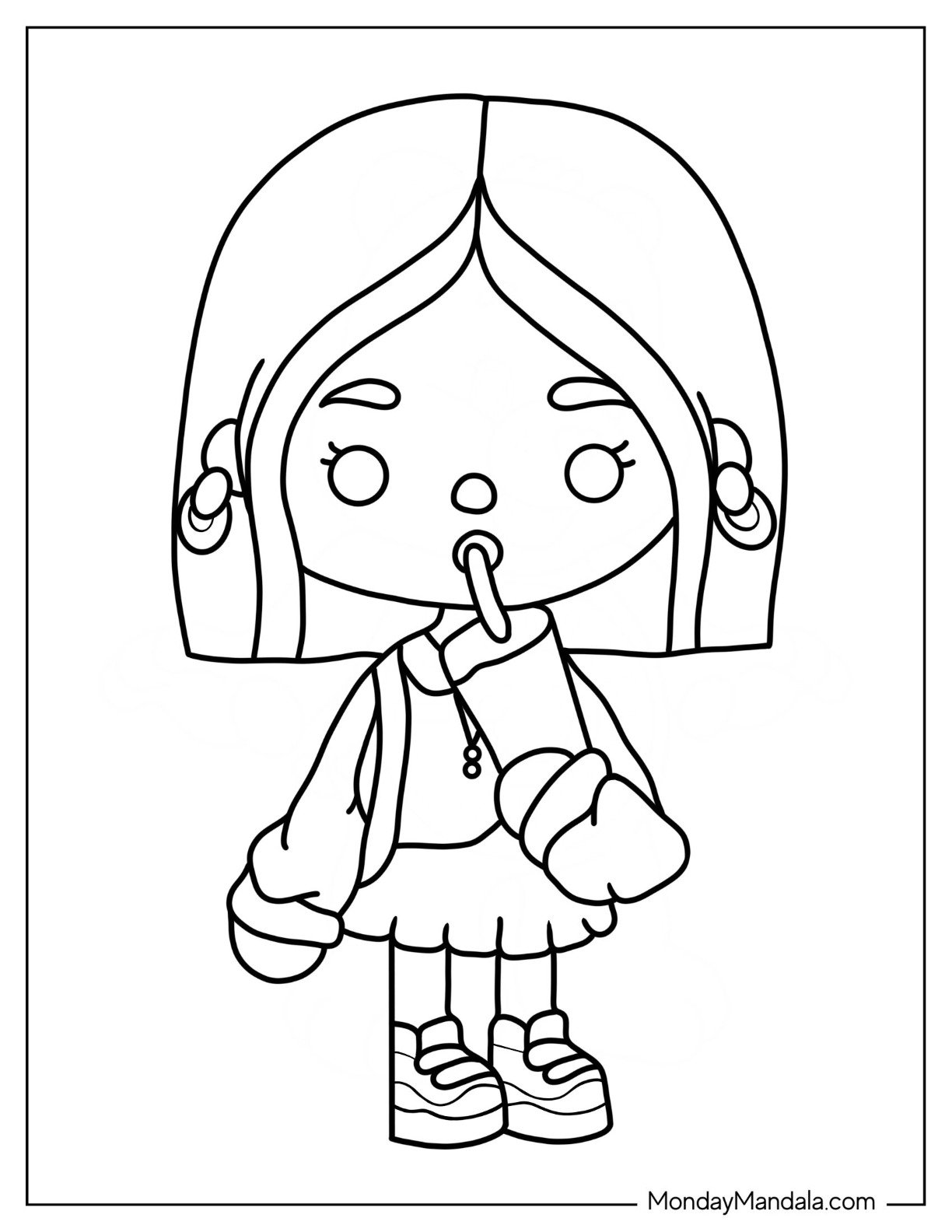 24 Toca Boca Coloring Pages (Free PDF Printables)