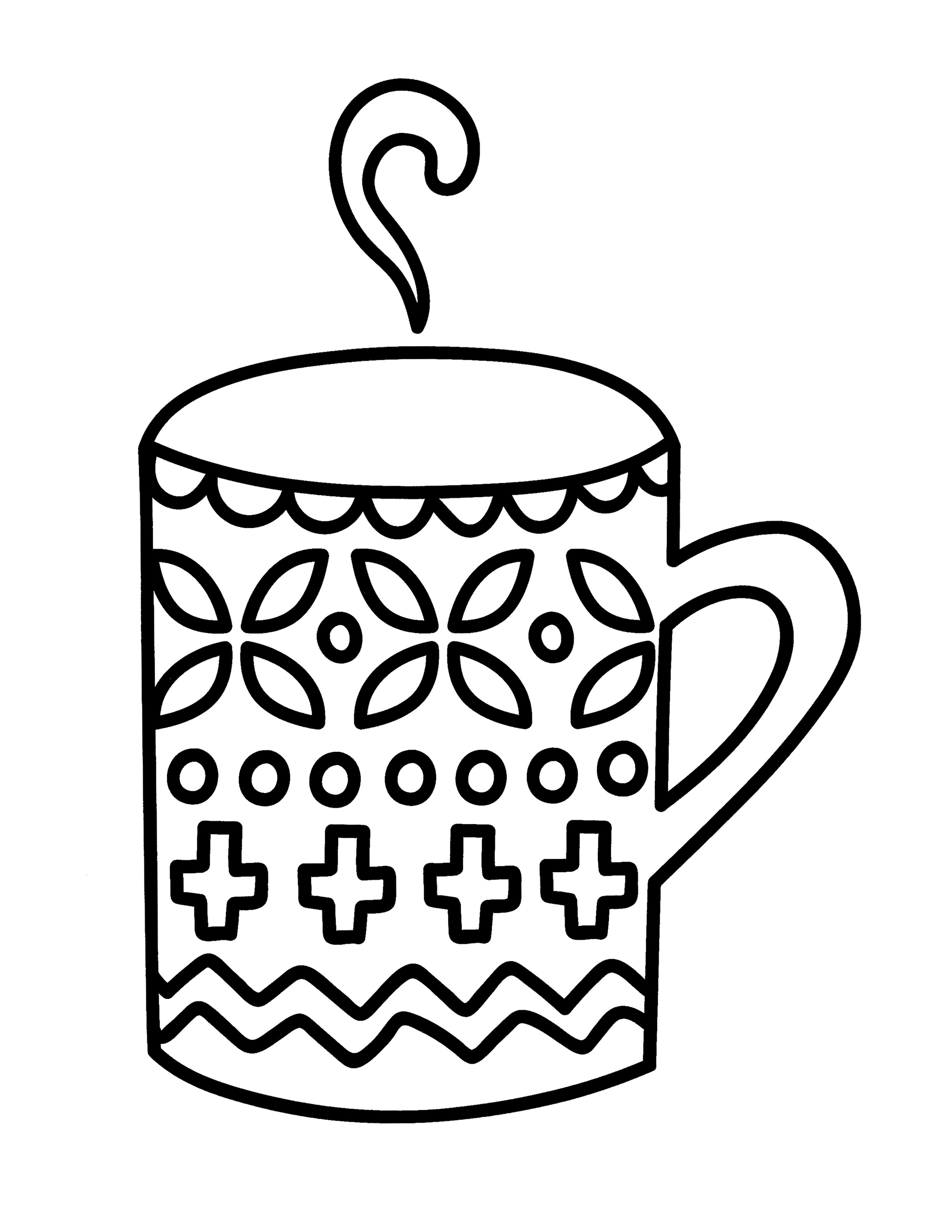 Mug Coloring Page – Kimmi The Clown