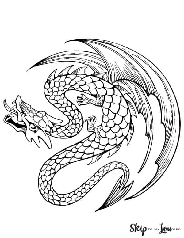 Dragon Coloring Pages | Skip To My Lou