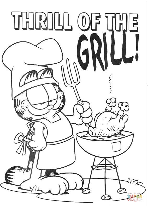 Thrill Of The Grill! coloring page | Free Printable Coloring Pages