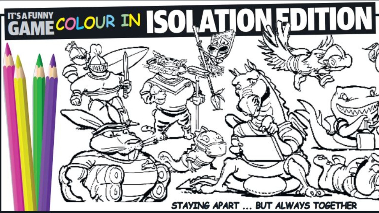 Download your NRL It's a Funny Game Colour-in isolation chart | Daily  Telegraph