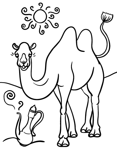 Coloring Pages | Camel Coloring Pages