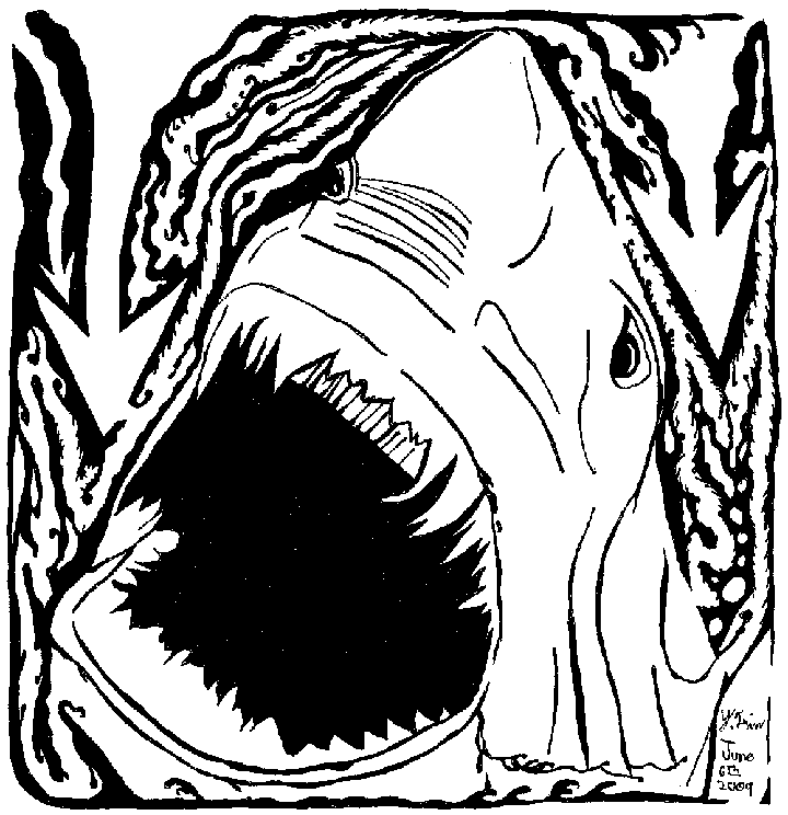 jaws shark coloring pages - Clip Art Library