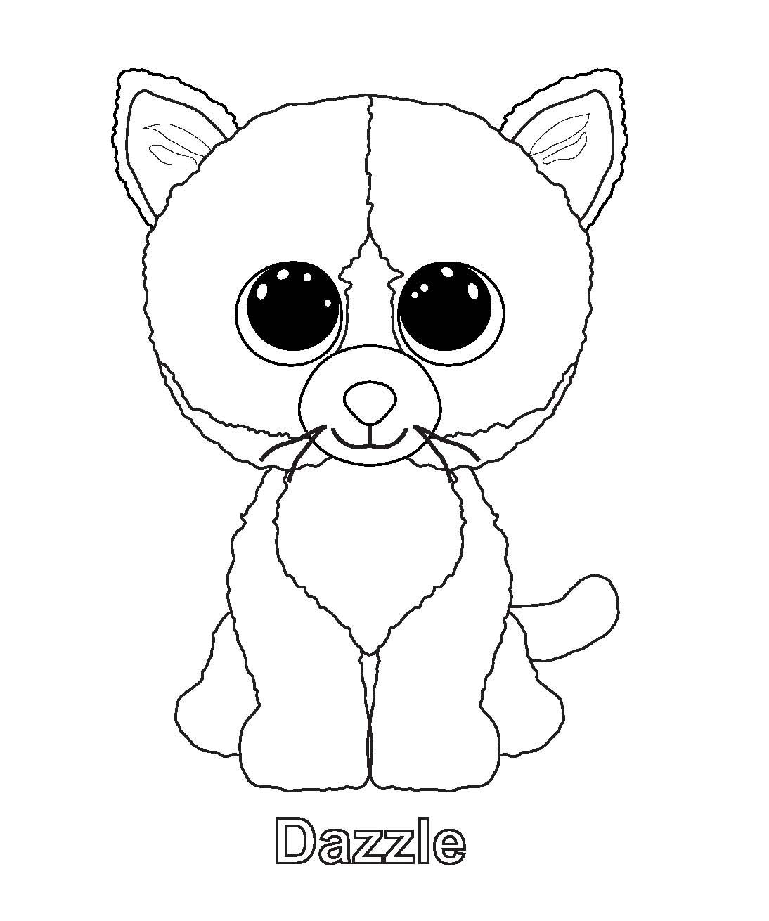 Dazzle Cat Beanie Boo Coloring Page Google Search Mit Bildern Ty Boos Pages  Sophie Printable Annabelle Giraffe Print – Approachingtheelephant