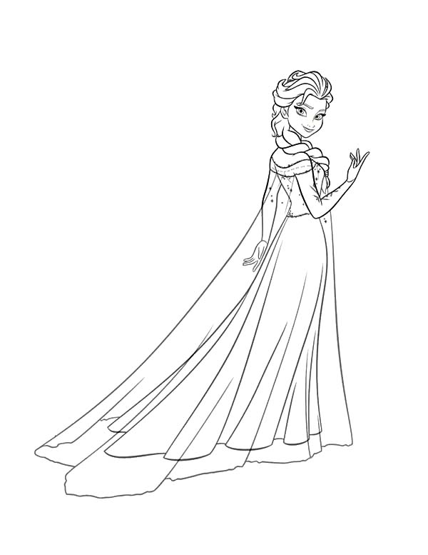 Princess Anna Beautiful Queen Elsa Coloring Pages : Best Place to Color