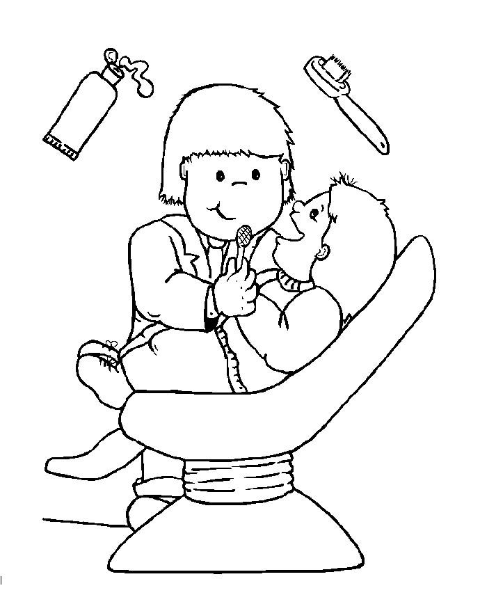 Dentist People Who Help Us Preschool Early Years Coloring Pages | People coloring  pages, People who help us, Coloring for kids