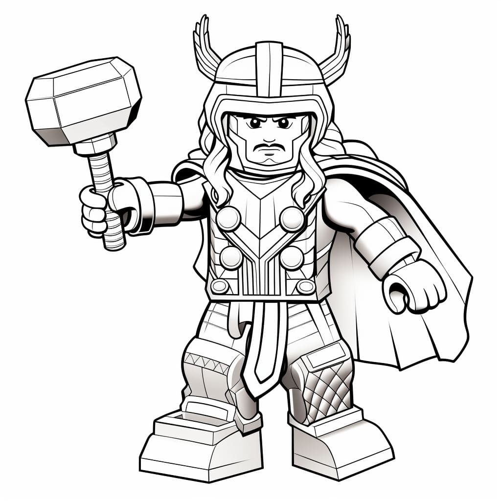 30 Lego Coloring Pages for Free
