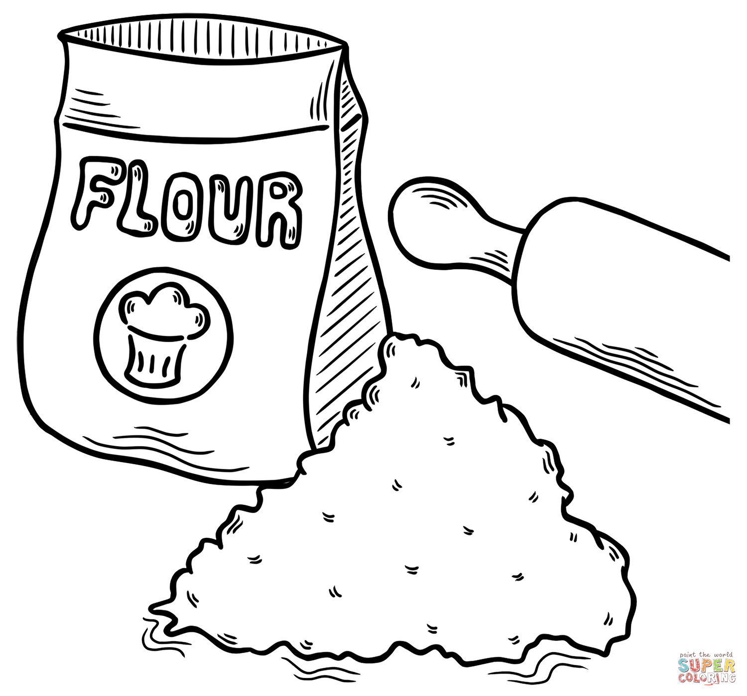 Wheat Flour coloring page | Free Printable Coloring Pages
