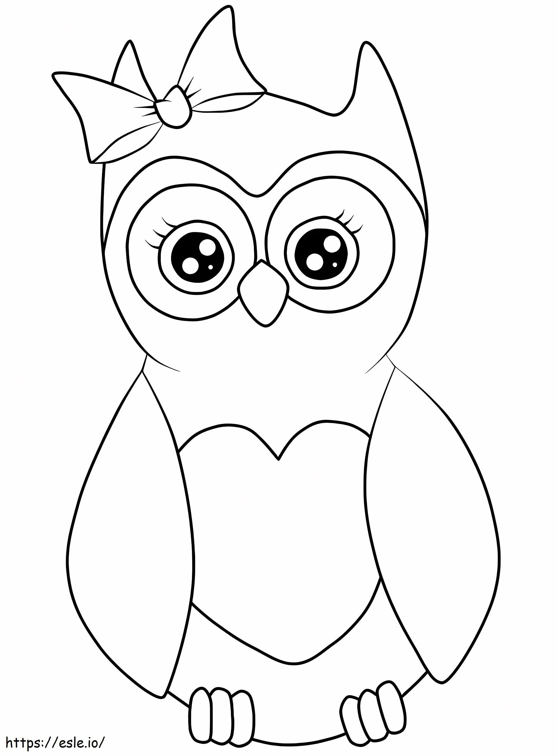 1560327670 Owl With Hair Bow A4 ...